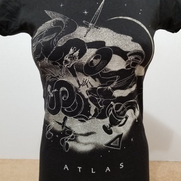 Coldplay shirt Small Atlas lyric video art graphic band merch The Hunger Games - Picture 5 of 9